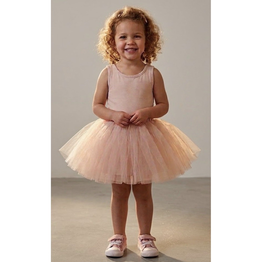 I Love Plum Tutu Ballerina Dance Pageant  BAE Size 4 Years Pink